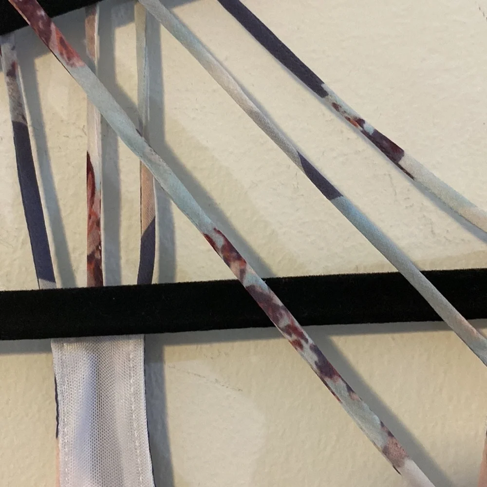 NWT, O’Neill, Bohemian Floral Dress, Pink & Lavender, Sheer w/ lining - Picture 9 of 10